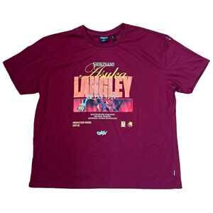 Evangelion Size 2XL Men’s Shikinami Asuka Langley T-shirt Anime Japanese Graphic